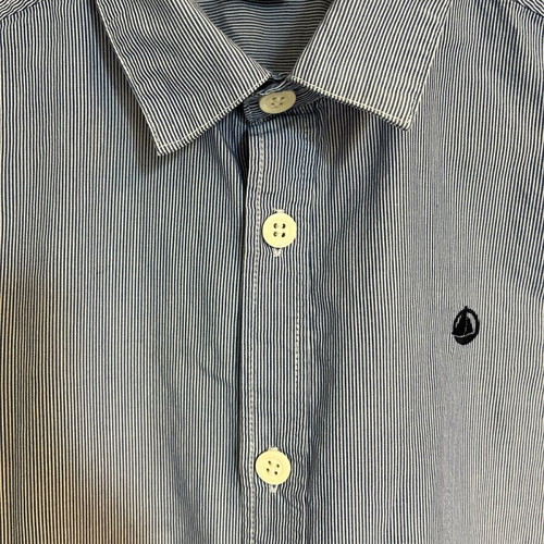 Petit Bateau Kids Dress Shirt new, blue, size 140 cm