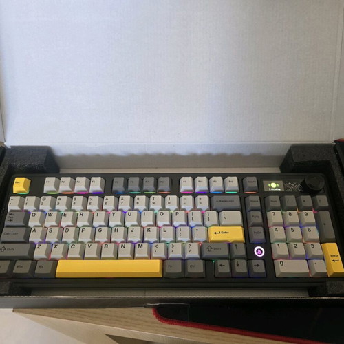 Ajazz Mechanical Keyboard like new with RGB lighting and display