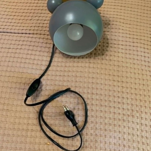 Mickey Mouse wall light Scandinavian style, like new, wood and metal