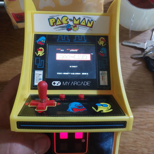 My Arcade Micro Player Pac-Man like new, functional with batteries and charger