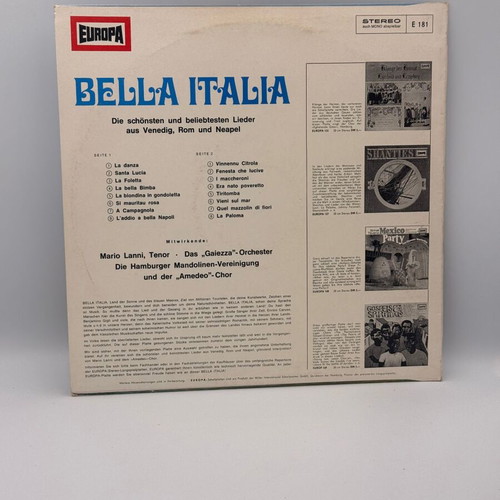 Bella Italia record used