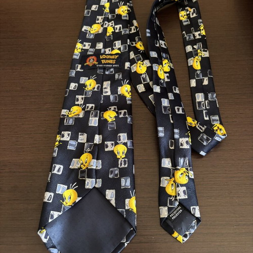 Looney Tunes Vintage Men's Tie 1999 like new, blue and yellow