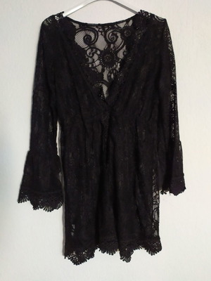 Black beach dress one size