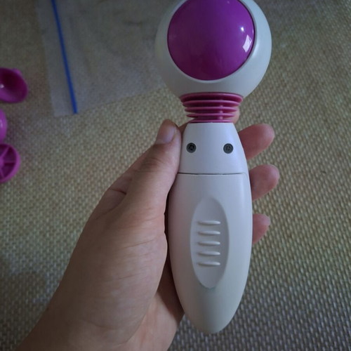 Prevention Multi-Function Facial and Body Massager with 4 Heads, White/Pink