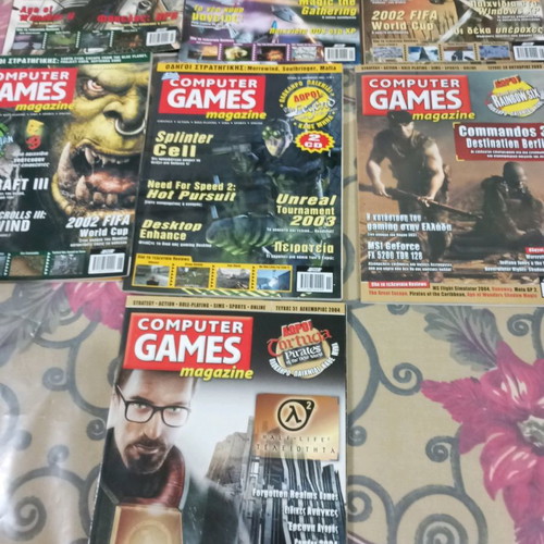 Computer Games magazine books used, pack of 7 issues