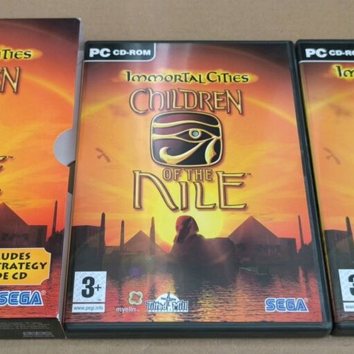 Immortal Cities Children Of The Nile PC game like new with strategy guide CD