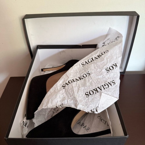 Sagiakos pumps new, leather, black, size 39