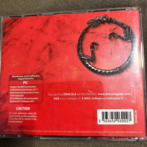 Dracula: Resurrection PC game like new, adventure, 2 CDs