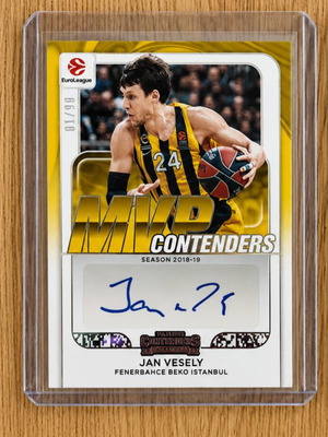 Jan Vesely Euroleague Contenders 25-26 Auto /99 basketball card