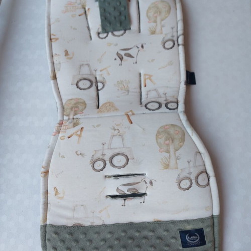 La Millou Farm stroller cover with organic cotton jersey