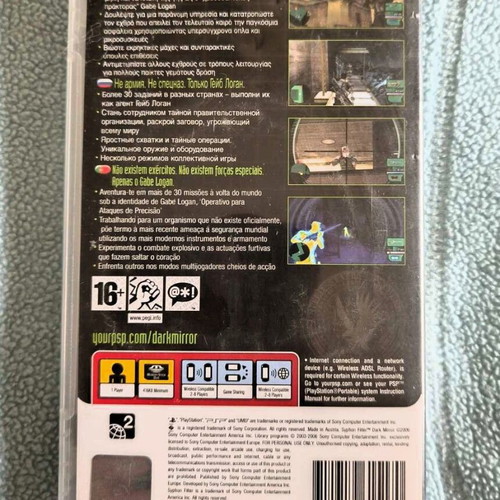 Syphon Filter Dark Mirror for PlayStation Portable (PSP) like new