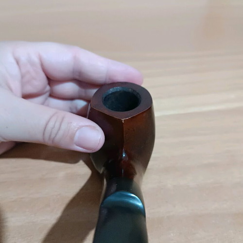Vintage De Luxe Pipe tobacco pipe used, briar wood