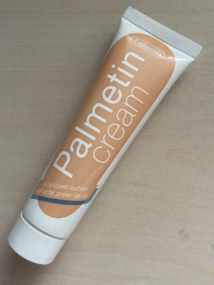 Palmetin face cream used for acne prone skin