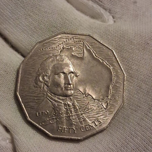 Australia 50 Cents James Cook commemorative coin 1970