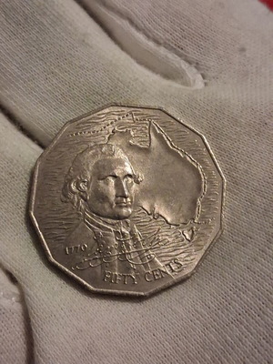 Australia 50 Cents James Cook commemorative coin 1970