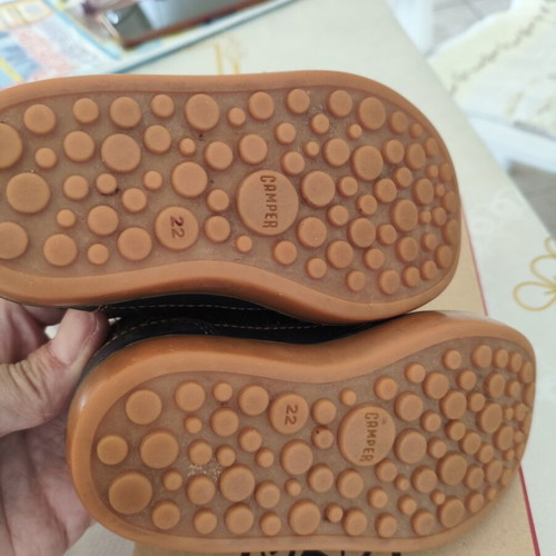 Camper kids shoes size 22 like new, gray and blue