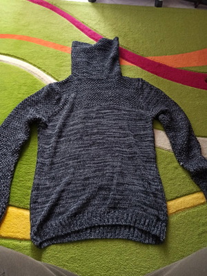 Wool sweater from Italy used, gray, size S