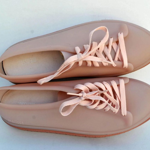 Melissa BE II Cloudy Pink Platform Sneakers used, size 40