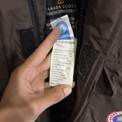 Vintage Canada Goose Down Parka 4565MR, brown with coyote fur hood
