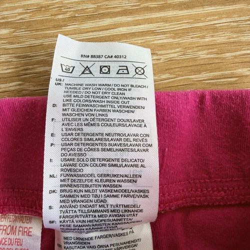 Adidas girls' sports leggings like new, pink, size 164 cm