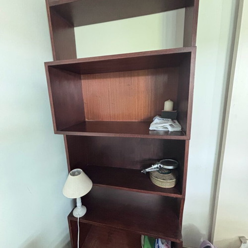 Wooden bookshelf used 78 cm x 210 cm sturdy construction
