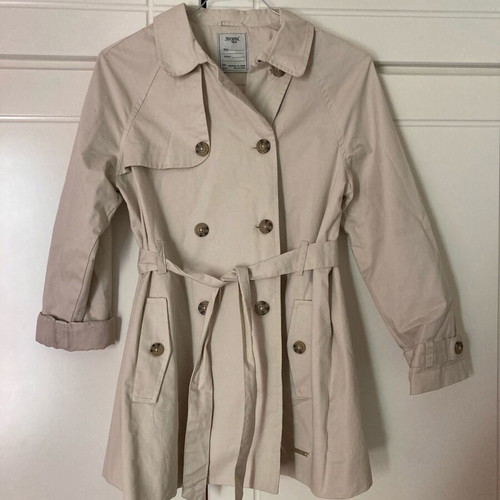 Mayoral children's trench coat like new, 152 cm, gray and beige, age 10+