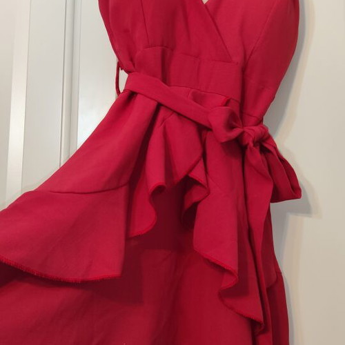 Mini dress coral color size Small like new