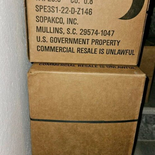 US MRE new, box with 12 menus