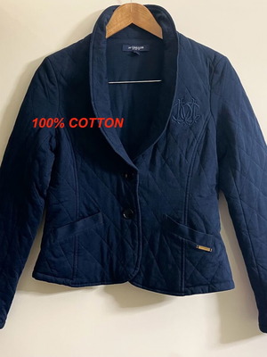 Mc Gregor dark blue cotton fitted jacket size M like new