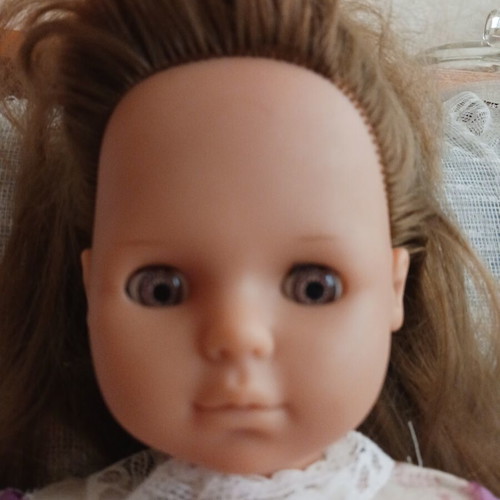 Vintage doll with unique handmade clothes like new