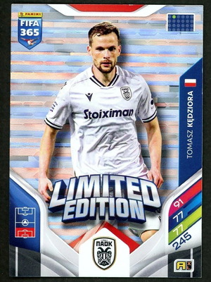 Panini FIFA 365 Adrenalyn XL Limited Edition Tomasz Kedziora PAOK like new