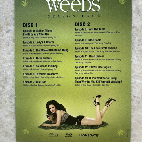 Weeds Season 4 Blu-Ray like new with subtitles