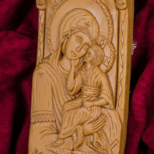 Panagia Kecharitomeni Icon made of Wax, Mastic and Incense