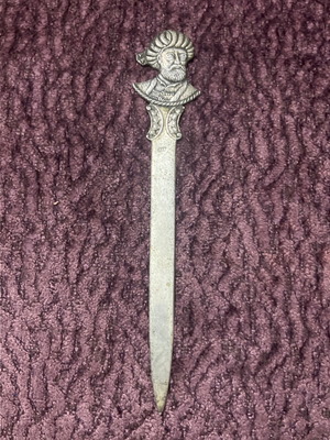 Vintage silver letter opener used with 800 hallmark