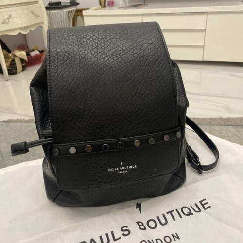 Pauls Boutique backpack like new, gray, eco leather