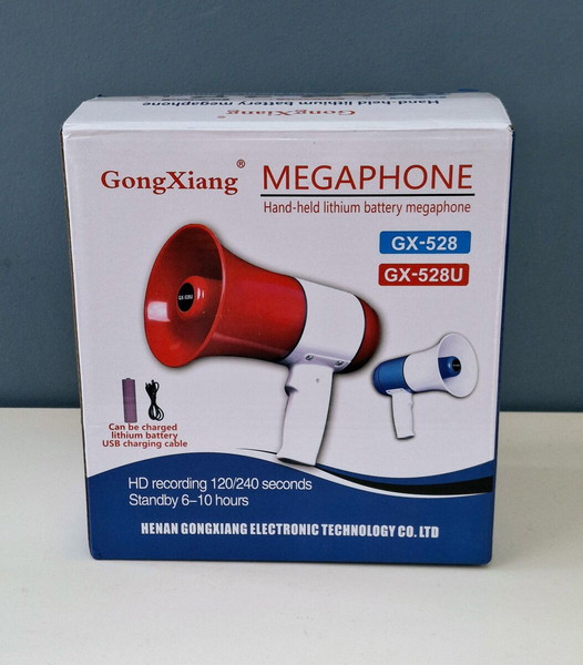 Megaphone GX-528U Τηλεβόας 50W με Εγγραφή Φωνής και Hχητικούς Τόνους