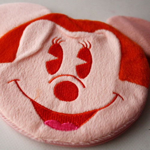 Vintage Disney Minnie Mouse plush CD case new