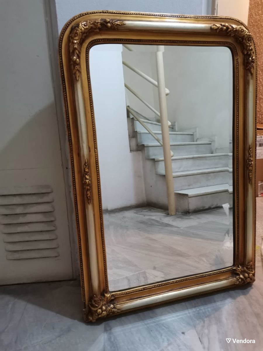 Antique Gilded mirror with Bow