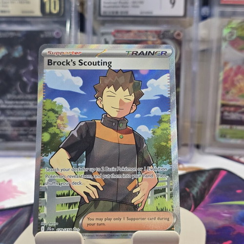 Brock's Scouting Pokemon card (JTG 179)