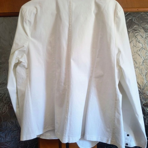 Women's jacket like new, 100% cotton, white, size 6XL
