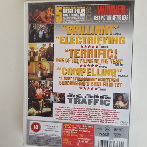 Traffic DVD crime thriller with Michael Douglas