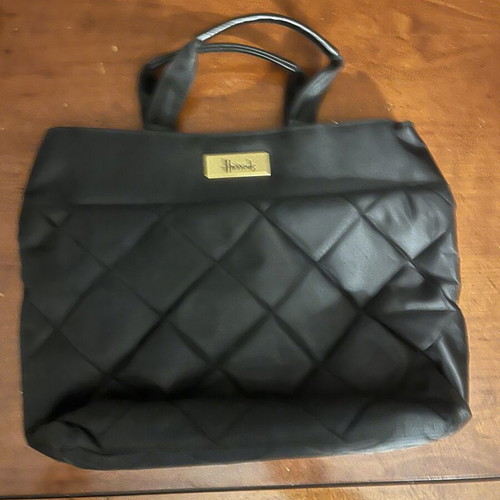 Harrods handbag like new, black, handheld