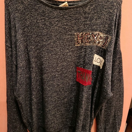 Zara girls' blouse blue, long-sleeve, like new viscose