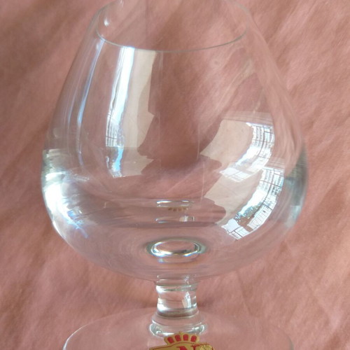 Nachtmann balloon cognac glasses set of six, nearly unused crystal