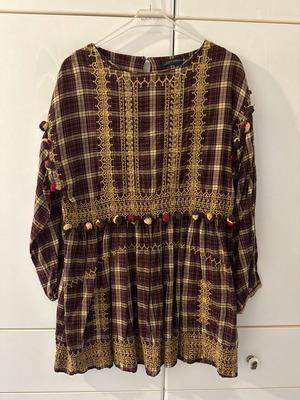 Zara dress size M used, brown boho style