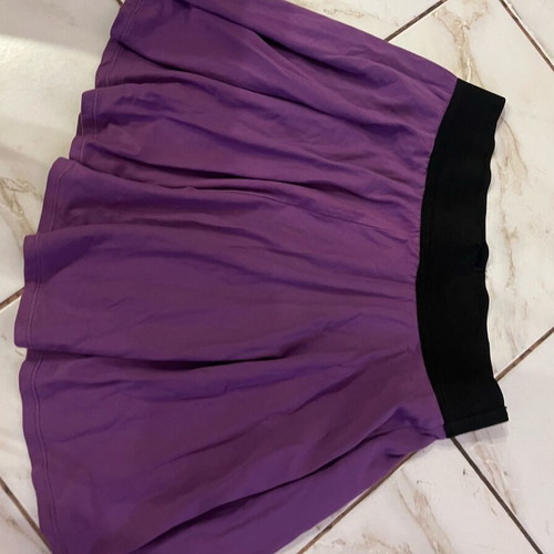 Mini flared skirt with elastic waist purple size S used