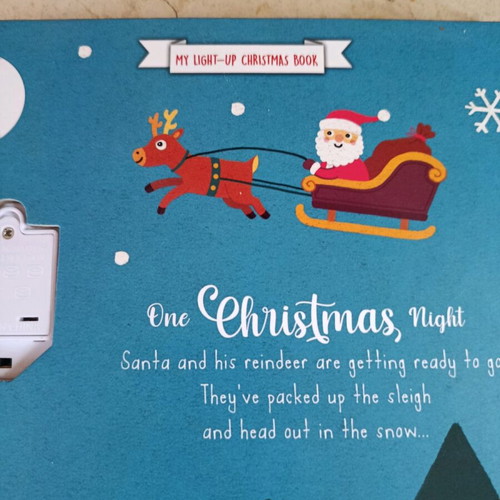 Children's book like new in English with light-up star