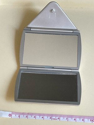 Folding Bag Mirror like new with magnifying side