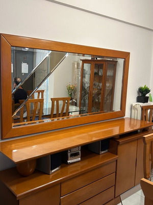 Buffet used with crystal cabinet