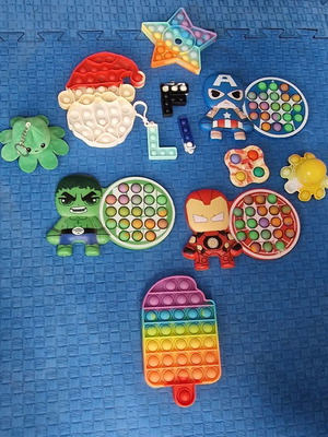 Pop It toy set, pack of 14, anti-stress